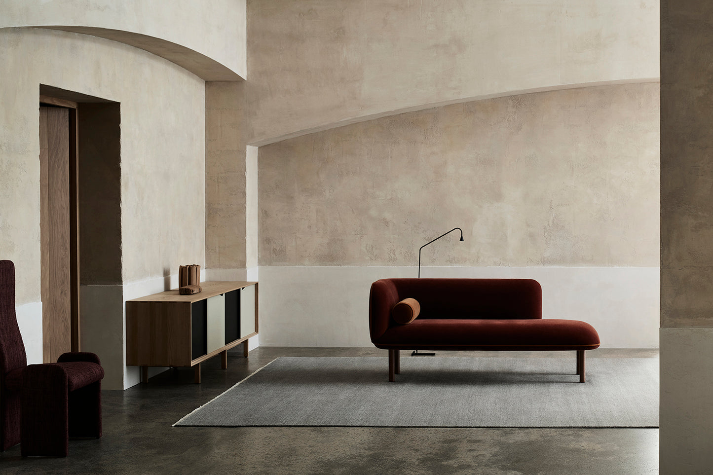 Armadillo Persian | Medea - Sterling & Graphite