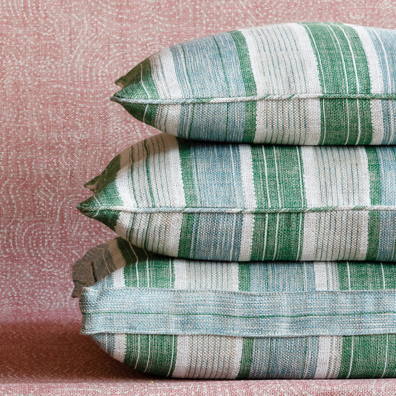 Fermoie Cushion in Green and Blue Carskiey