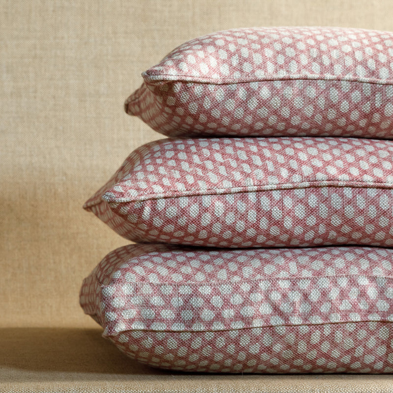 Fermoie Cushion in Pink Wicker