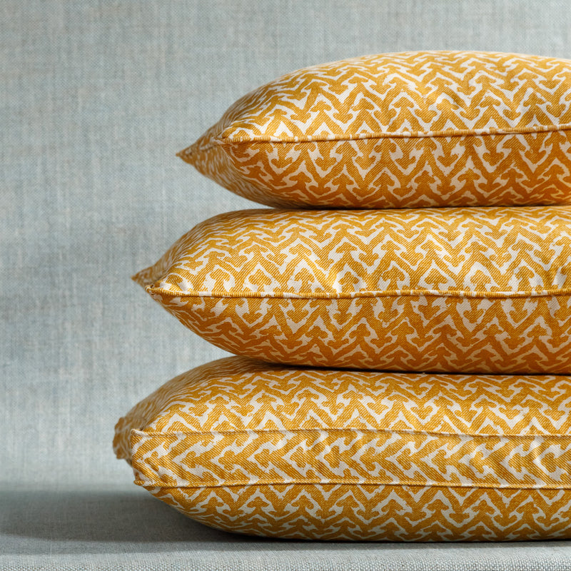 Fermoie Cushion in Yellow Rabanna